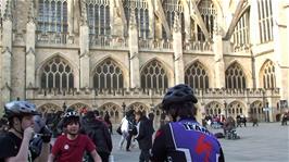Passing Bath Abbey on our way to the (closed) Roman Baths
